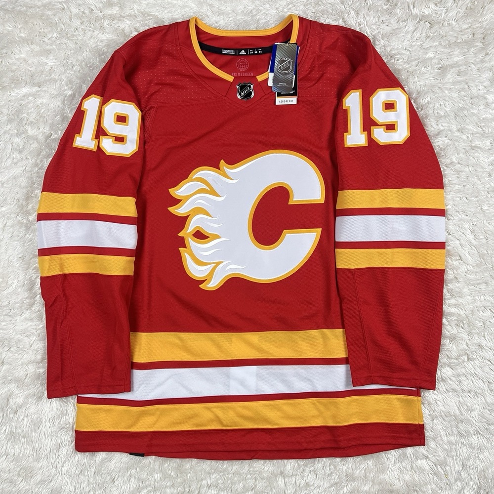 Adidas Calgary Flames Authentic Matthew Tkachuk Home Jersey $230 Retail Men's 54